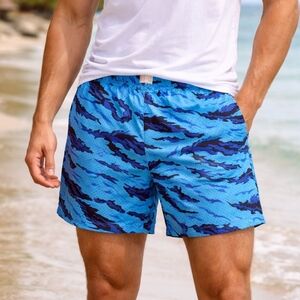 Certified Reserve Mesh Basketball Shorts Men’s Large Blue Camo